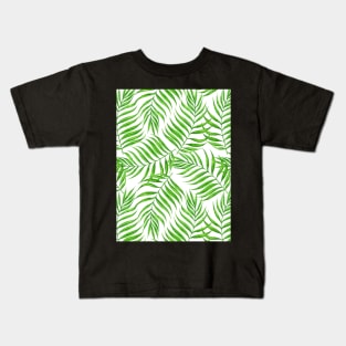Palm leaves watercolor Kids T-Shirt